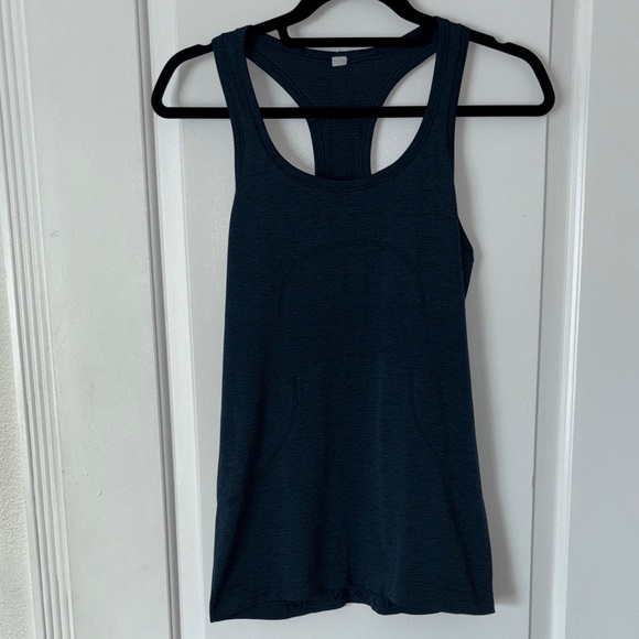Lululemon run swiftly tech racerback blue black heather tank top 8 - Picture 3 of 8
